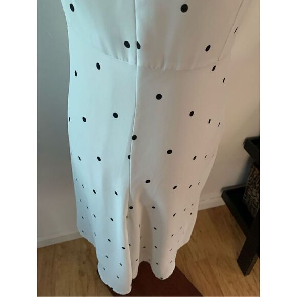 H&M white pokedot  dress size 4 - Picture 5 of 5